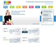 Tablet Screenshot of de.credifil.com